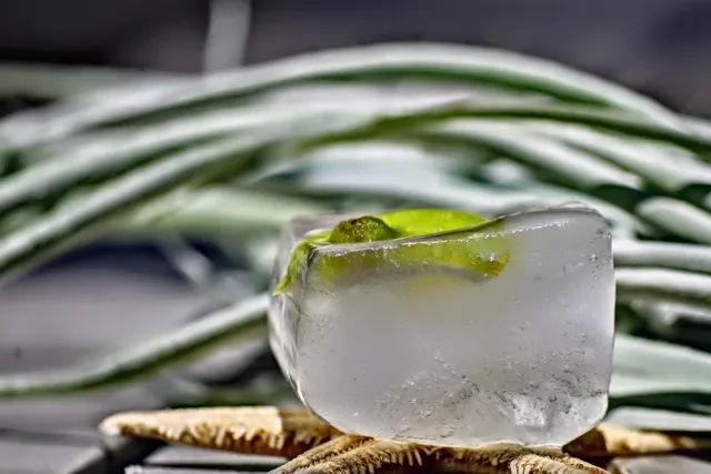 Eiswürfel transparent